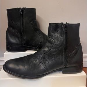 Uncle Florian Black Leather Boots size 44!!